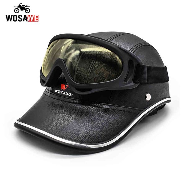 wosawe motorcycle baseball cap bicycle half face helmet anti-uv motobike hard pu leather safety hat
wosawe motorcycle baseball cap bicycle half face helmet anti-uv motobike hard pu leather safety hat