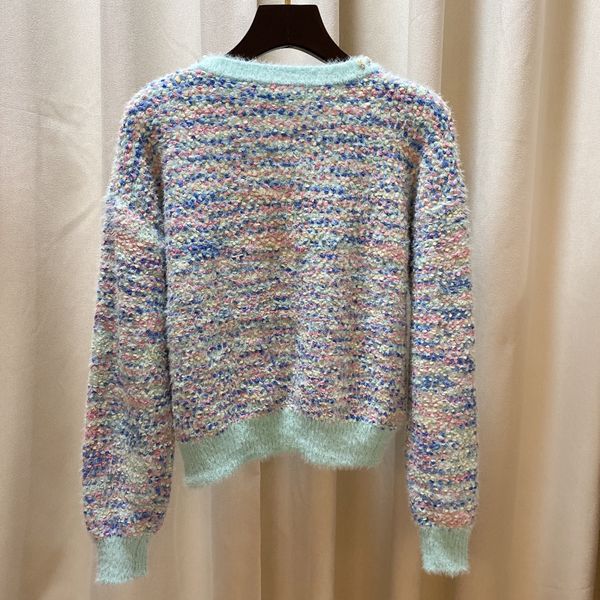 1112 2022 spring summer brand same style sweaters crew neck long sleeve pink blue pullover striped sweater women clothes dl, White;black
1112 2022 spring summer brand same style sweaters crew neck long sleeve pink blue pullover striped sweater women clothes dl, White;black