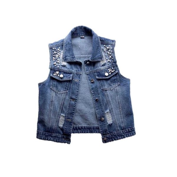 women's vests fashion jeans vest 2021 summer denim waistcoat casual short jacket beaded holes slim sleeveless coat, Black;white
women's vests fashion jeans vest 2021 summer denim waistcoat casual short jacket beaded holes slim sleeveless coat, Black;white