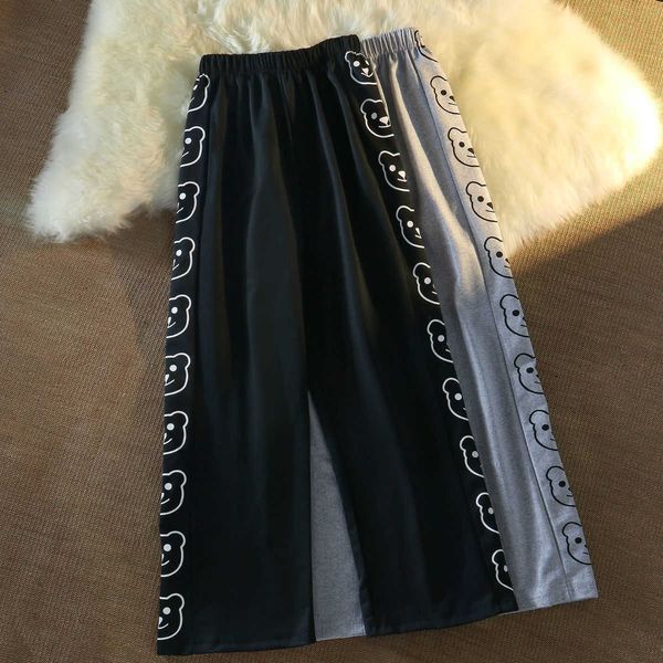 women's pants & capris street casual pants loose large size wide leg women high waist bear sports fashion straight sjyv, Black;white
women's pants & capris street casual pants loose large size wide leg women high waist bear sports fashion straight sjyv, Black;white