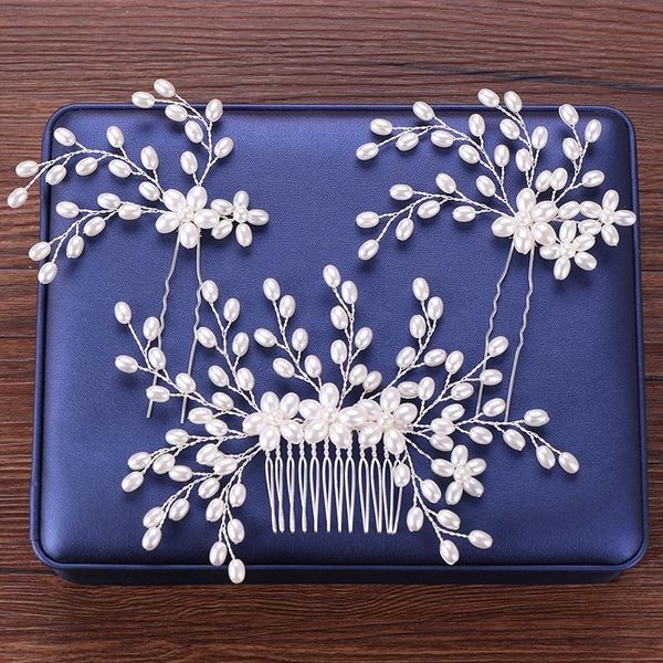 hair clips & barrettes 3 pcs/set pearl comb hairpins wedding accessories bride with pins floral headpiece women headwear, Golden;silver
hair clips & barrettes 3 pcs/set pearl comb hairpins wedding accessories bride with pins floral headpiece women headwear, Golden;silver