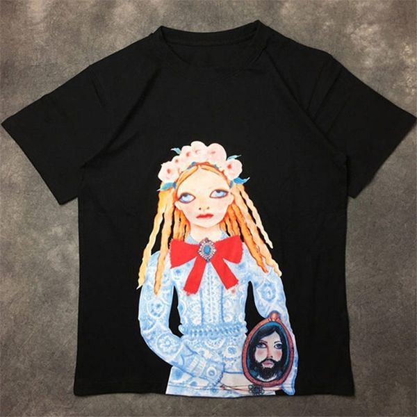 fashion mens t shirt 2020 famous street girl print polos short sleeve t shirts 20ss men women couples stylist tee, White;black
fashion mens t shirt 2020 famous street girl print polos short sleeve t shirts 20ss men women couples stylist tee, White;black