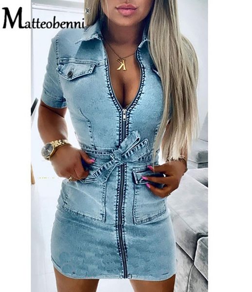 2021 new women's fashion denim zipper v neck short sleeve elegant casual es lady jean mini 239j, Black;gray
2021 new women's fashion denim zipper v neck short sleeve elegant casual es lady jean mini 239j, Black;gray