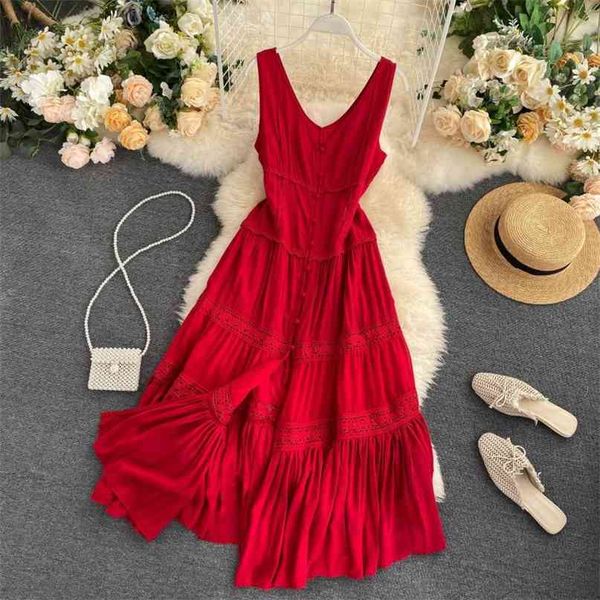 seaside dress fashion women v-neck breasted slim hollow splice split sleeveless solid color vestidos m005 210527, Black;gray
seaside dress fashion women v-neck breasted slim hollow splice split sleeveless solid color vestidos m005 210527, Black;gray