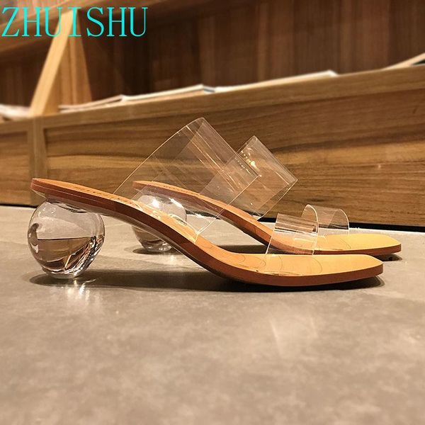 2021 summer word with transparent all-match female sandals thick heel crystal heel sandals and slippers zapatos para mujer, Black
2021 summer word with transparent all-match female sandals thick heel crystal heel sandals and slippers zapatos para mujer, Black