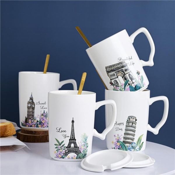 mugs office coffee with spoon lip printed cartoon bussiness gift nordic style water cup
mugs office coffee with spoon lip printed cartoon bussiness gift nordic style water cup