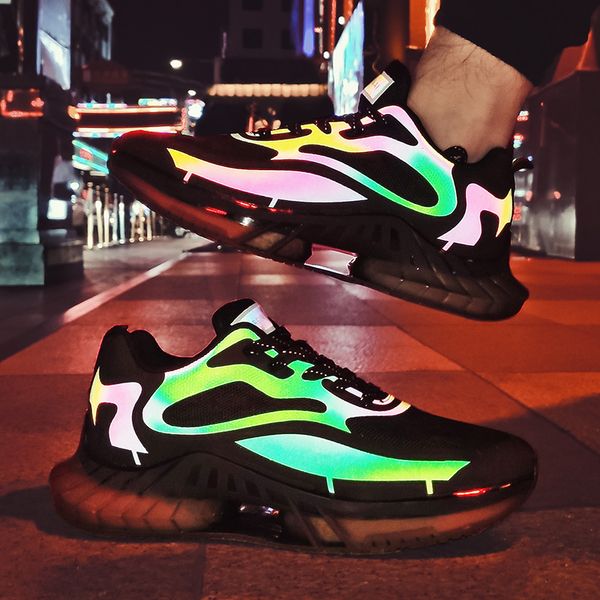 3m reflective men's running shoes walking fitness jogging sneakers sports leisure footwear designer shoe
3m reflective men's running shoes walking fitness jogging sneakers sports leisure footwear designer shoe