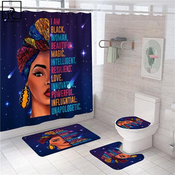 shower curtains black women afro girls print curtain set polyester bathroom hooks modern bath mat toilet lid cover wc accessories
shower curtains black women afro girls print curtain set polyester bathroom hooks modern bath mat toilet lid cover wc accessories