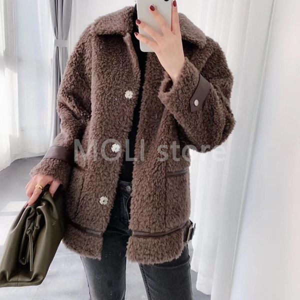 women's fur & faux real wool plus size winter 2021 fashion coat women casual overcoat, Black
women's fur & faux real wool plus size winter 2021 fashion coat women casual overcoat, Black