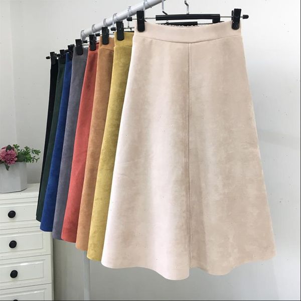suede velvet midi skirt women autumn winter high waist a line black white long skirts retro vintage flare pleated warm skirt
suede velvet midi skirt women autumn winter high waist a line black white long skirts retro vintage flare pleated warm skirt