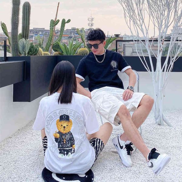 hearts/chrome croosin 21 new fashion brand high edition crojia reflective sanskrit horseshoe bear print loose short sleeve t-shirt f, White;black
hearts/chrome croosin 21 new fashion brand high edition crojia reflective sanskrit horseshoe bear print loose short sleeve t-shirt f, White;black