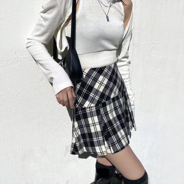 high waist plaid pleated mini womens skirts tennis in black check
high waist plaid pleated mini womens skirts tennis in black check