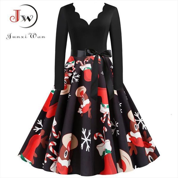 black big swing print womens dress vintage christmas winter casual long sleeve v neck year party plus size s~3xl, Black;gray
black big swing print womens dress vintage christmas winter casual long sleeve v neck year party plus size s~3xl, Black;gray