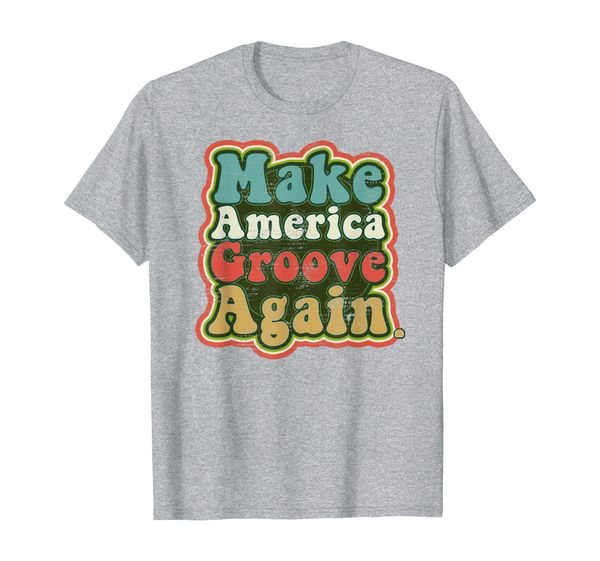 disco dancers make america groove again retro 70s distressed t-shirt, White;black
disco dancers make america groove again retro 70s distressed t-shirt, White;black