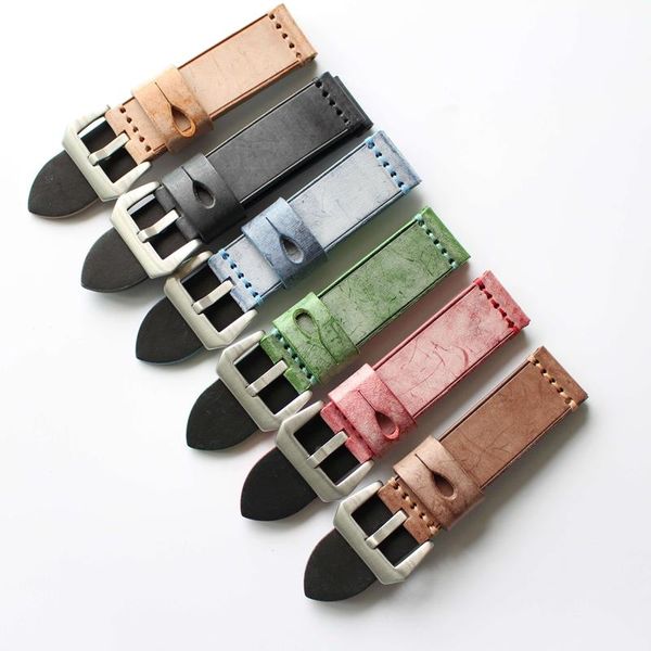 watch bands handmade cowhide watchbands, the british ma leather watch, polished wax retro style strap 20mm 22mm 24mm 26mm for pam watchbands, Black;brown
watch bands handmade cowhide watchbands, the british ma leather watch, polished wax retro style strap 20mm 22mm 24mm 26mm for pam watchbands, Black;brown