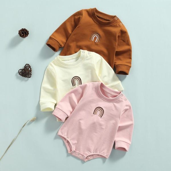 rompers baby autumn bodysuits, rainbow embroidery long-sleeves jumpsuit with crotch buttons for toddlers girls, boys, 0-24 months, Blue
rompers baby autumn bodysuits, rainbow embroidery long-sleeves jumpsuit with crotch buttons for toddlers girls, boys, 0-24 months, Blue