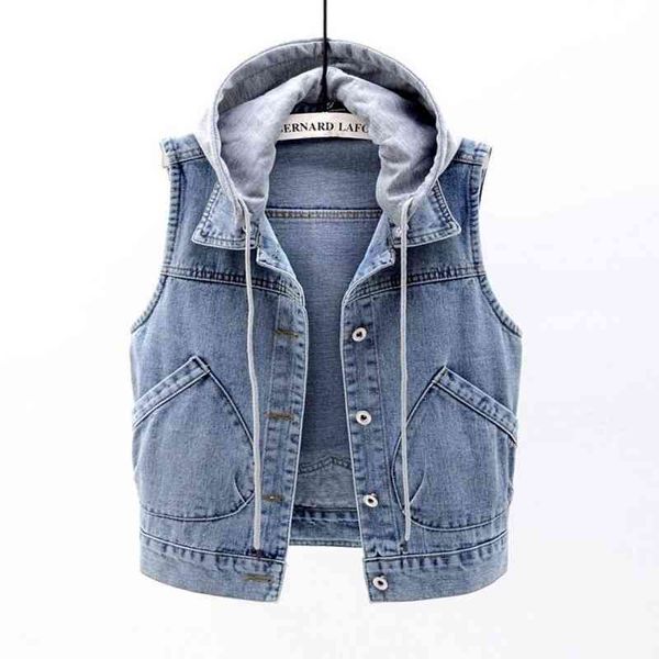 women's vests jaqueta jeans sem mangas feminina, colete curto com capuz moda coreana, de algodão, zÃper plus size w62s, Black;white
women's vests jaqueta jeans sem mangas feminina, colete curto com capuz moda coreana, de algodão, zÃper plus size w62s, Black;white