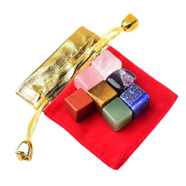 decorative objects & figurines 1set seven chakra stone natural crystal yoga energy polished reiki healing quartz home decoration cube gift
decorative objects & figurines 1set seven chakra stone natural crystal yoga energy polished reiki healing quartz home decoration cube gift
