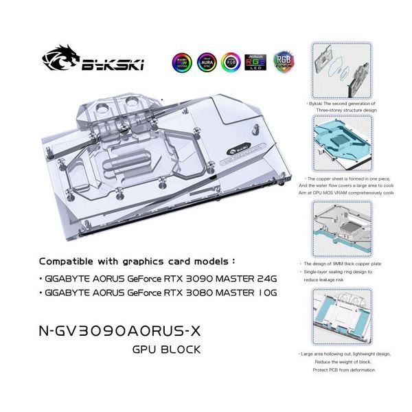bykski n-gv3090aorus-x pc water cooling radiator gpu cooler video graphics card water block for gigabyte aorus rtx3090 rtx 3080
bykski n-gv3090aorus-x pc water cooling radiator gpu cooler video graphics card water block for gigabyte aorus rtx3090 rtx 3080