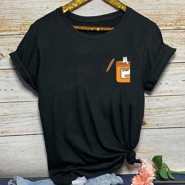 cute pocket cat print womens t shirts short sleeve o neck loose ladies summer fashion tee clothes mujer, White 
cute pocket cat print womens t shirts short sleeve o neck loose ladies summer fashion tee clothes mujer, White