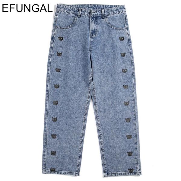 men's jeans cargo men bear embroidery denim streetwear biker jean hip hop pants fashion skateboard trousers baggy jogger full length, Blue
men's jeans cargo men bear embroidery denim streetwear biker jean hip hop pants fashion skateboard trousers baggy jogger full length, Blue
