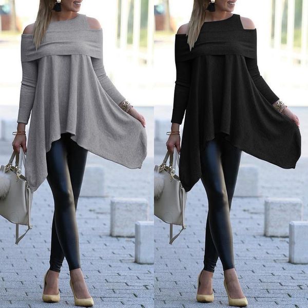 2021 fashion hollow out shoulder shirt zanzea women asymmetrical hem blouses tunic knitwear pullovers blusas chemiser mujer, White
2021 fashion hollow out shoulder shirt zanzea women asymmetrical hem blouses tunic knitwear pullovers blusas chemiser mujer, White