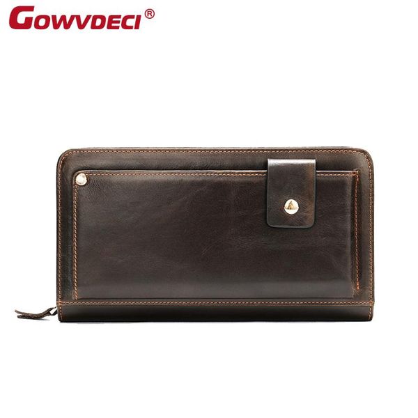 wallets genuine leather business men's fashion clutch bag zipped long wallet, Red;black
wallets genuine leather business men's fashion clutch bag zipped long wallet, Red;black