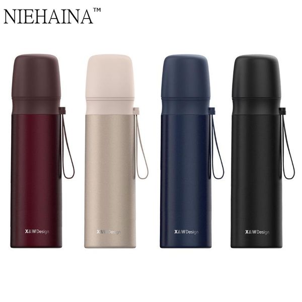 water bottles 500ml internal and external 304 stainless steel vacuum flask with rope pure color lid
water bottles 500ml internal and external 304 stainless steel vacuum flask with rope pure color lid