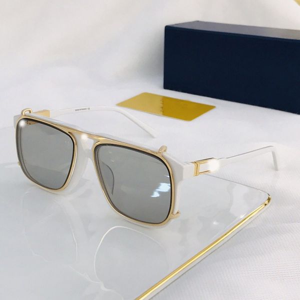 the latest selling popular fashion designer sunglasses square luxury plate metal combination frame uv400 lens with box, White;black
the latest selling popular fashion designer sunglasses square luxury plate metal combination frame uv400 lens with box, White;black