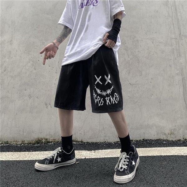 streetwear summer men harajuku women short xx smiley face printing oversized casual dark goth skateboard hip hop female, White;black
streetwear summer men harajuku women short xx smiley face printing oversized casual dark goth skateboard hip hop female, White;black
