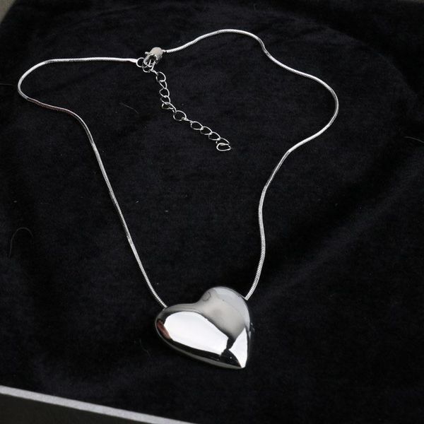 pendant necklaces minimalist heart shape snake chain gothic simple black gold tone for women fashion vintage basic punk jewelry, Silver
pendant necklaces minimalist heart shape snake chain gothic simple black gold tone for women fashion vintage basic punk jewelry, Silver
