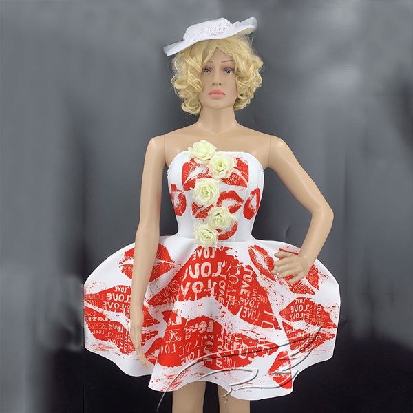 nightclub host singer costume rose lips print female gogo dancer outfit headdress+bubble dress princess party prom wear vdb3344, Black;red
nightclub host singer costume rose lips print female gogo dancer outfit headdress+bubble dress princess party prom wear vdb3344, Black;red