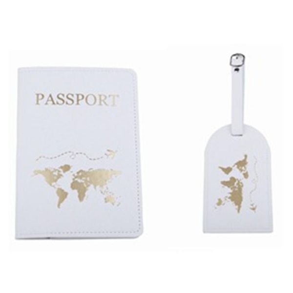 card holders 1set pu leather luggage tag passport case wallet for couples honeymoon wedding, Brown;gray
card holders 1set pu leather luggage tag passport case wallet for couples honeymoon wedding, Brown;gray
