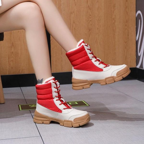 boots round head large high cotton shoes women plush outdoor snow warm foreign, Black
boots round head large high cotton shoes women plush outdoor snow warm foreign, Black