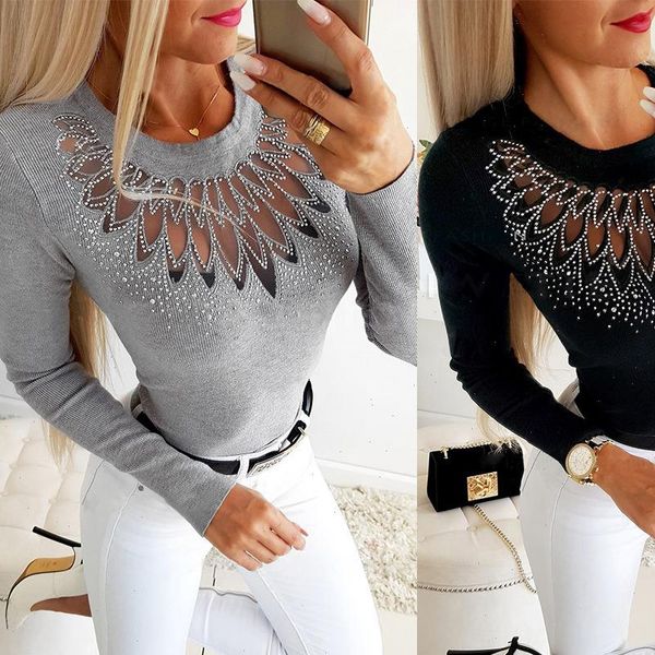 womens o neck korean long sleeve shirts spring work office bodycon mesh black blouses female autumn 2021 shirt, White
womens o neck korean long sleeve shirts spring work office bodycon mesh black blouses female autumn 2021 shirt, White
