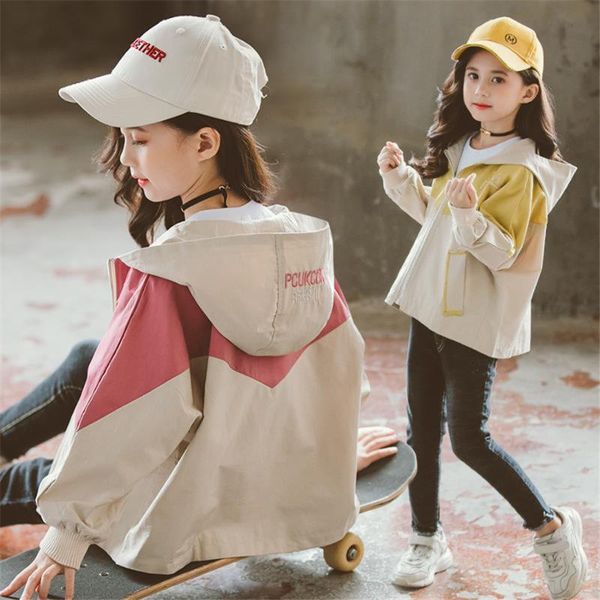 coat kids girl windbreaker 2021 spring hooded patchwork waterproof baby jackets for girls child children outerwear 3-12y, Blue;gray
coat kids girl windbreaker 2021 spring hooded patchwork waterproof baby jackets for girls child children outerwear 3-12y, Blue;gray