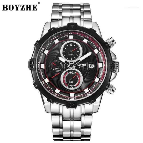 wristwatches boyzhe fashion watch men automatic mechanical casual sport waterproof watches relogio masculino1, Slivery;brown
wristwatches boyzhe fashion watch men automatic mechanical casual sport waterproof watches relogio masculino1, Slivery;brown
