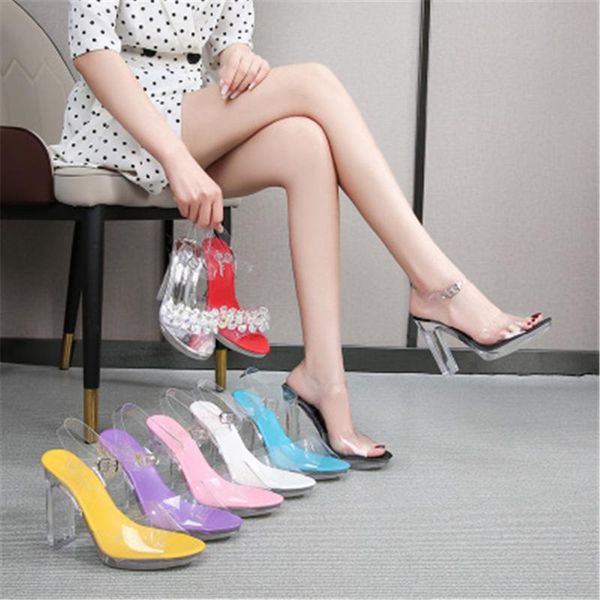 new 2021 women 11 cm high heels roman style transparent crystal sandals fetish platform block lady summer party prom dress shoes, Black
new 2021 women 11 cm high heels roman style transparent crystal sandals fetish platform block lady summer party prom dress shoes, Black