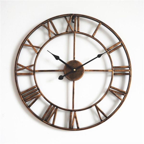 wall clocks 3d large retro clock for living room iron round art metal nordic roman numerals home decoration
wall clocks 3d large retro clock for living room iron round art metal nordic roman numerals home decoration