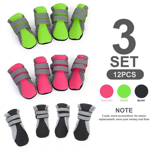 dog apparel pet shoes boots soft nonslip mesh 2 long safe reflective straps breathable 3 set 12pcs
dog apparel pet shoes boots soft nonslip mesh 2 long safe reflective straps breathable 3 set 12pcs