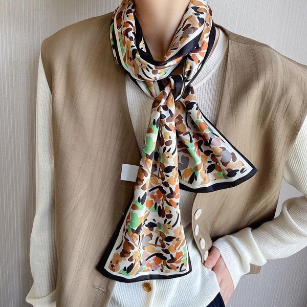 scarves 17*155cm women silk scarf headband foulard lady shawls wraps print office neck kerchief bandana, Blue;gray
scarves 17*155cm women silk scarf headband foulard lady shawls wraps print office neck kerchief bandana, Blue;gray