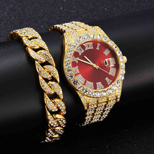2 pcs +bracelet hip hop stainless steel gold color calendar for iced out paved rhinestones men watch reloj hombre, Slivery;brown
2 pcs +bracelet hip hop stainless steel gold color calendar for iced out paved rhinestones men watch reloj hombre, Slivery;brown