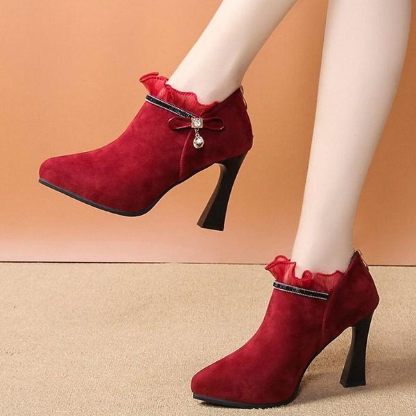 boots 2021 winter women bare super high heels dress shoes black crystal lace pumps pointed toe booties ladies red 8435c
boots 2021 winter women bare super high heels dress shoes black crystal lace pumps pointed toe booties ladies red 8435c