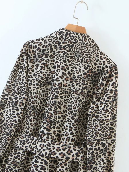 2021 new es for women party leopard print feminine belt long sleeves with shirt collar spring and autumn lv28, White
2021 new es for women party leopard print feminine belt long sleeves with shirt collar spring and autumn lv28, White
