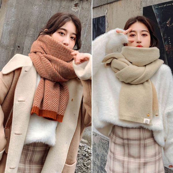 herringbone scarf female autumn winter korean versatile student lovely girl ins wool knitting neck man, Blue;black
herringbone scarf female autumn winter korean versatile student lovely girl ins wool knitting neck man, Blue;black
