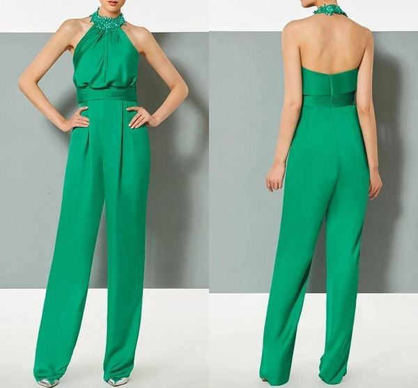 2021 new robe de soriee fashion green jumpsuit halter beading women pants suit engagement evening es custom made backless prom p0n1, Black;red
2021 new robe de soriee fashion green jumpsuit halter beading women pants suit engagement evening es custom made backless prom p0n1, Black;red