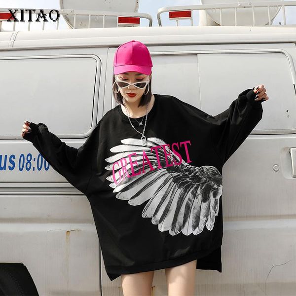 women's hoodies & sweatshirts x xitao spring 2021 sweatshirt loose plus size personality print women fashion trend clothes leisure wil, Black
women's hoodies & sweatshirts x xitao spring 2021 sweatshirt loose plus size personality print women fashion trend clothes leisure wil, Black