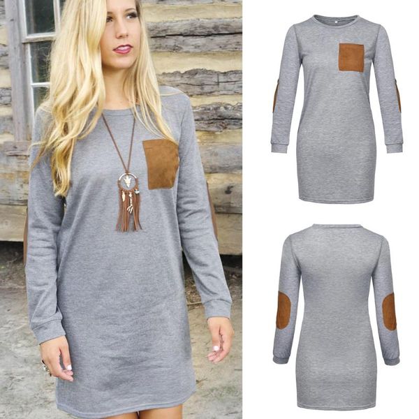 casual dresses long sleeve shopping loose daily adults autumn round neck mid length party women dress, Black;gray
casual dresses long sleeve shopping loose daily adults autumn round neck mid length party women dress, Black;gray