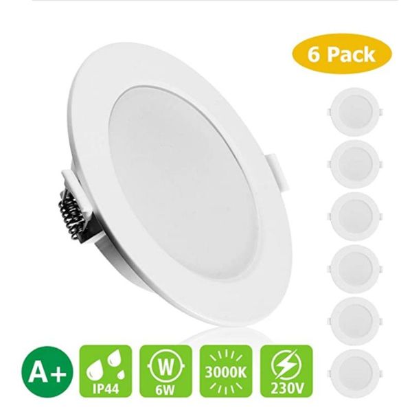 downlights 6 pcs led recessed ceiling lights 6w ac 230v 500lm 3000k downlight dimmable lamp for indoor living room bathroom lighting
downlights 6 pcs led recessed ceiling lights 6w ac 230v 500lm 3000k downlight dimmable lamp for indoor living room bathroom lighting