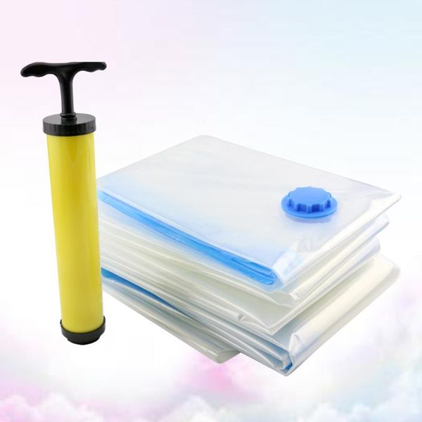 storage bags 5pcs 50x70cm vacuum bag foldable portable quilt clothing organizer pouch sealed with 1pc handpump
storage bags 5pcs 50x70cm vacuum bag foldable portable quilt clothing organizer pouch sealed with 1pc handpump